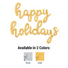 HAPPY HOLIDAYS - BETALLIC SCRIPT LETTERS KIT (AIR - FILL ONLY) - LA Balloons