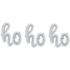 HO HO HO - BETALLIC SCRIPT LETTERS KIT (AIR - FILL ONLY) - LA Balloons