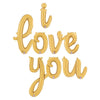 I LOVE YOU - BETALLIC SCRIPT LETTERS KIT (AIR - FILL ONLY) - LA Balloons