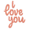 I LOVE YOU - BETALLIC SCRIPT LETTERS KIT (AIR - FILL ONLY) - LA Balloons