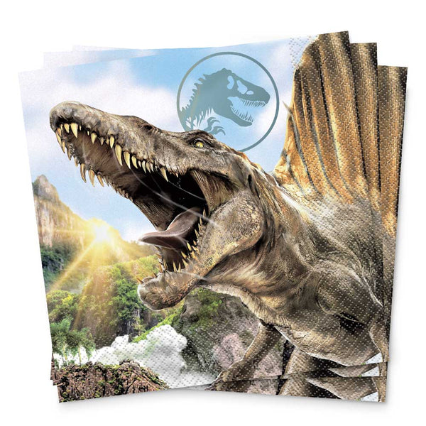JURASSIC WORLD REBIRTH LUNCHEON NAPKINS (16 PK) - LA Balloons