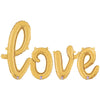 LOVE - BETALLIC SCRIPT LETTERS KIT (AIR - FILL ONLY) - LA Balloons