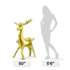 METALLIC GOLD 3D STANDING REINDEER - LA Balloons