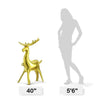 METALLIC GOLD 3D STANDING REINDEER - LA Balloons