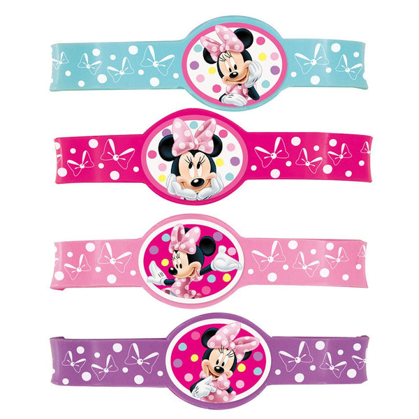 MINNIE MOUSE STRETCHY BRACELETS (4 PK) - LA Balloons