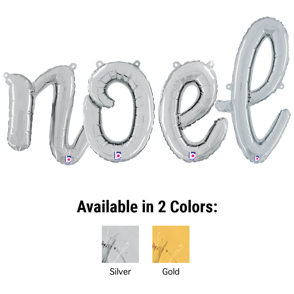 NOEL - BETALLIC SCRIPT LETTERS KIT (AIR-FILL ONLY)