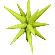 Party Brands 3D STAR-BURST ALL-IN-ONE - LIME GREEN (AIR-FILL ONLY) Foil Balloon 10190-PB-U