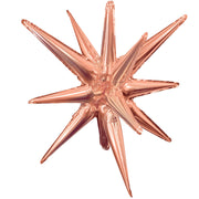 Party Brands 3D STAR-BURST ALL-IN-ONE - METALLIC ROSE GOLD (AIR-FILL ONLY) Foil Balloon
