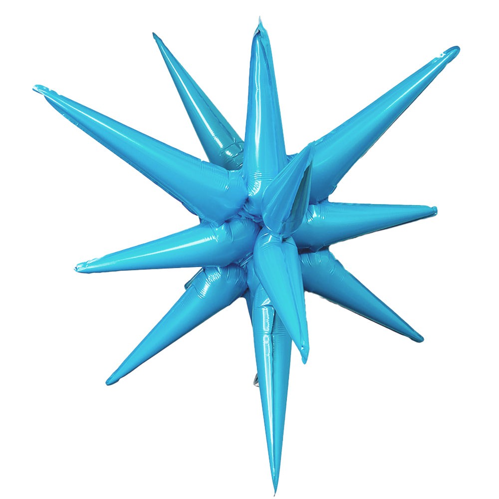 Party Brands 3D STAR-BURST ALL-IN-ONE - METALLIC SKY BLUE (AIR-FILL ONLY) Foil Balloon