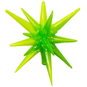Party Brands 3D STAR-BURST ALL-IN-ONE - TRANSPARENT NEON GREEN (AIR-FILL ONLY) Foil Balloon 10199-PB-U