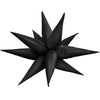 Party Brands 3D STAR-BURST - METALLIC BLACK (AIR-FILL ONLY) Foil Balloon 10176-PB-P