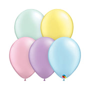 Qualatex 11 inch QUALATEX PASTEL PEARL ASSORTMENT Latex Balloons 43755-Q