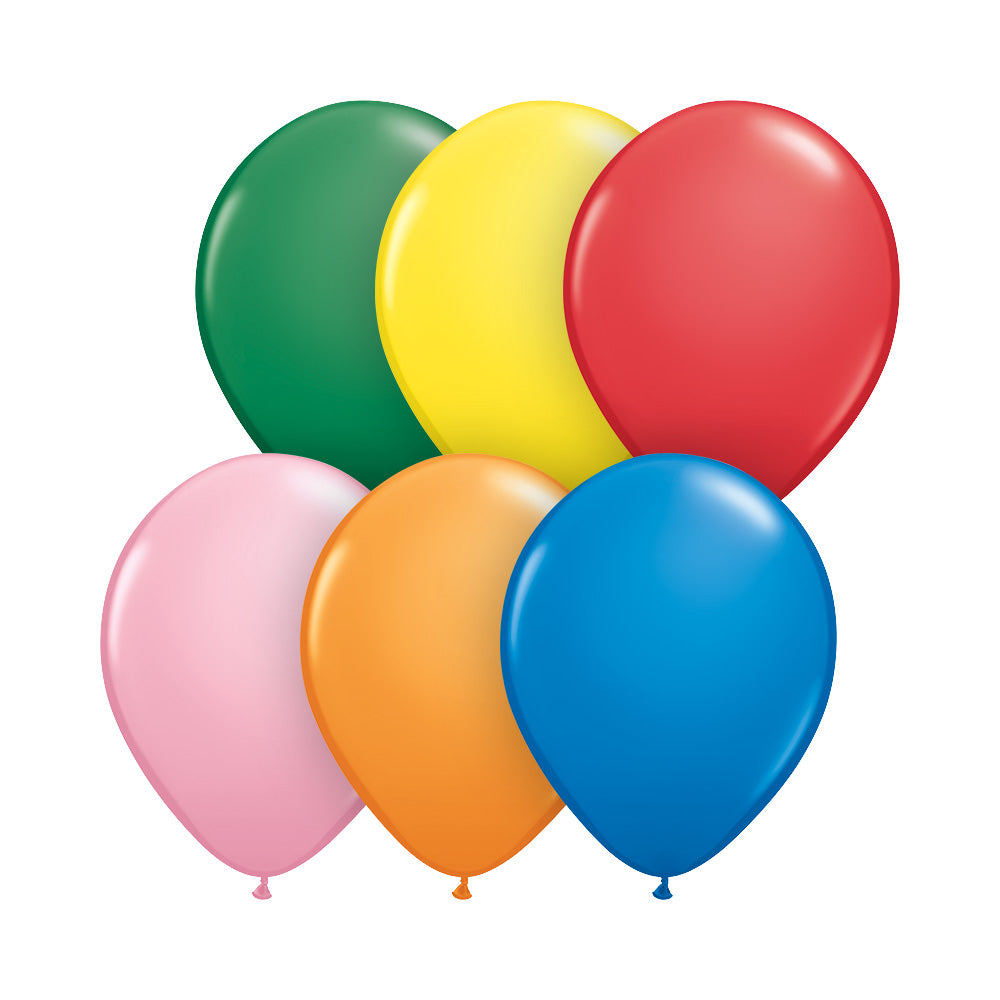 Qualatex 5 inch QUALATEX STANDARD ASSORTMENT Latex Balloons 43567-Q