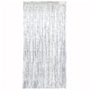 SILVER FRINGE DOOR CURTAIN 3.25ft X 6.5ft - LA Balloons