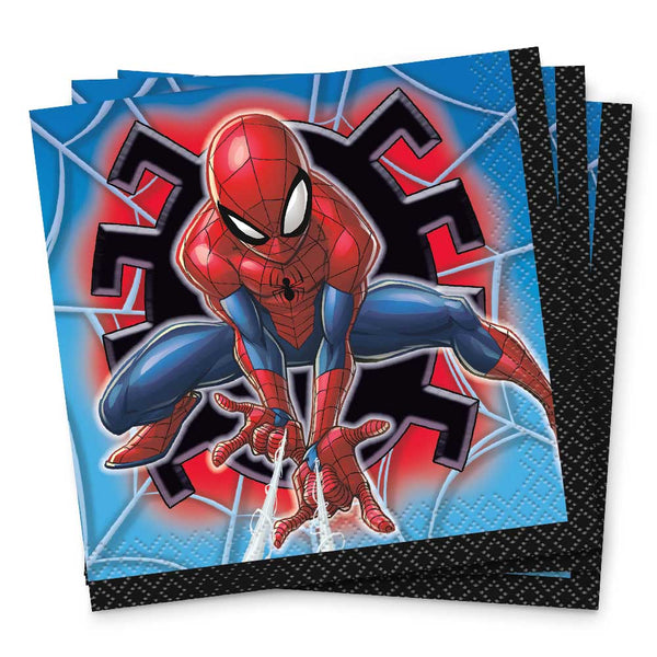 SPIDER - MAN BEVERAGE NAPKINS (16 PK) - LA Balloons