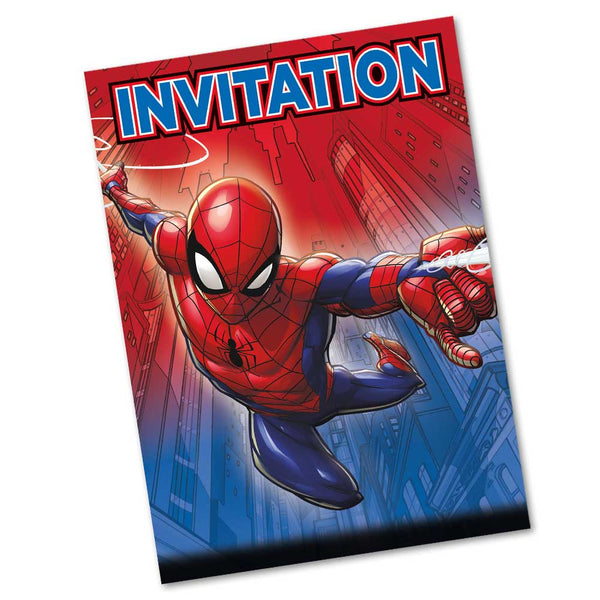 SPIDER - MAN INVITATIONS (8 PK) - LA Balloons