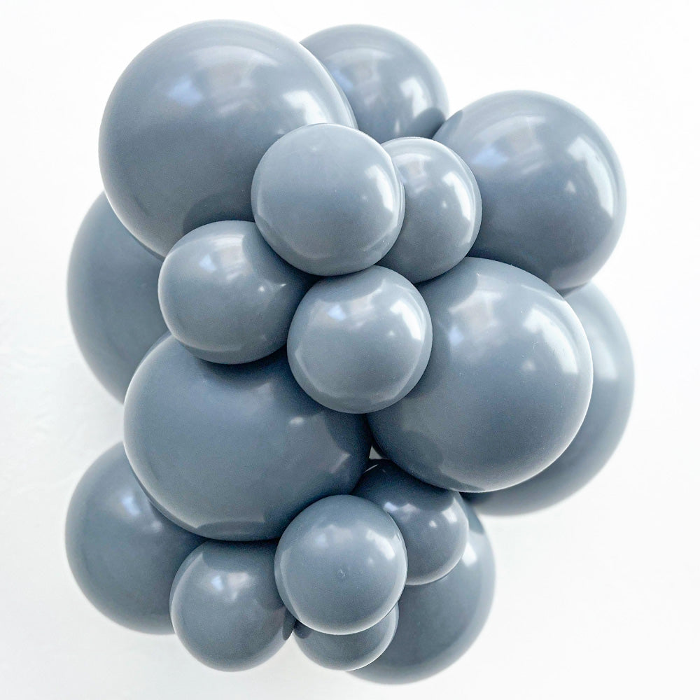 TUFTEX 24 inch TUFTEX GRAY SMOKE Latex Balloons 24080-M