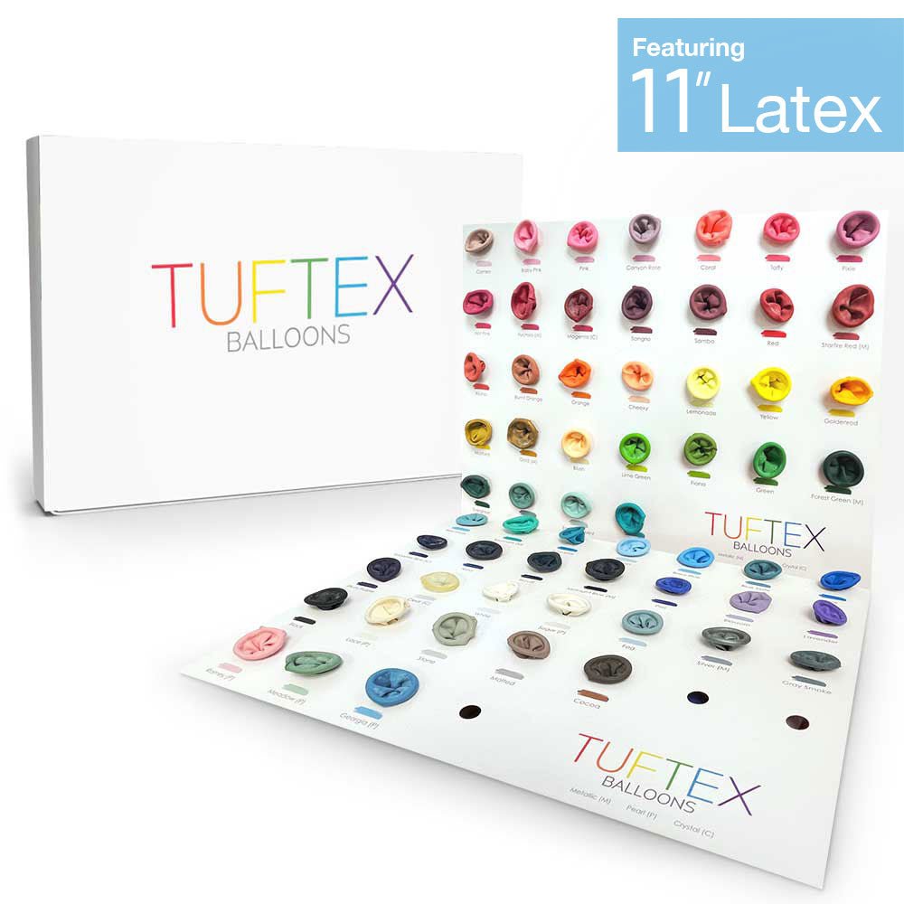 TUFTEX LATEX COLOR PORTFOLIO WITH 11 INCH BALLOONS