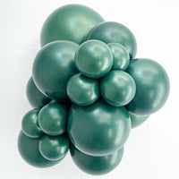 TUFTEX 11 inch TUFTEX METALLIC FOREST GREEN Latex Balloons