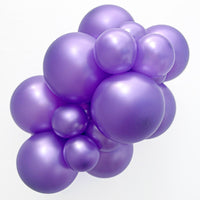 TUFTEX 5 inch TUFTEX METALLIC LILAC Latex Balloons 15036-M