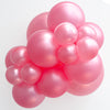 TUFTEX 5 inch TUFTEX METALLIC SHIMMERING PINK Latex Balloons 15038-M