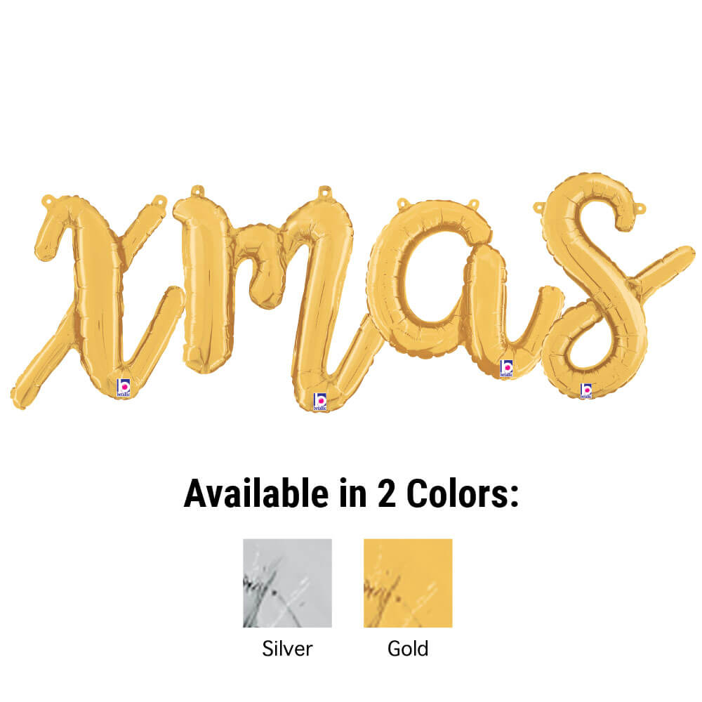 XMAS - BETALLIC SCRIPT LETTERS KIT (AIR-FILL ONLY)