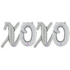 XOXO - BETALLIC SCRIPT LETTERS KIT (AIR - FILL ONLY) - LA Balloons