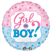Anagram 18 inch GENDER REVEAL Foil Balloon 32534-01-A-P