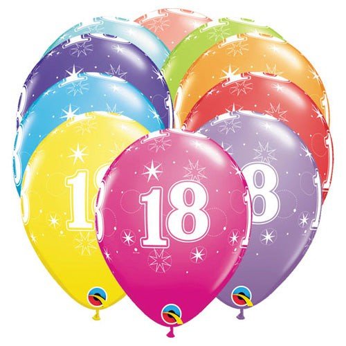 11 inch 18 - A - ROUND (6 PK) - LA Balloons