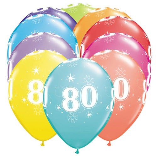 11 inch 80 - A - ROUND (6 PK) - LA Balloons