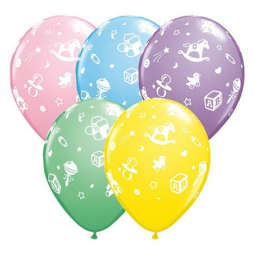 11 inch BABY'S NURSERY - PASTEL ASSORTMENT - LA Balloons