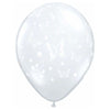 11 inch BUTTERFLIES - A - ROUND - DIAMOND CLEAR - LA Balloons