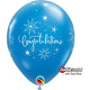 11 inch CONGRATULATIONS ELEGANT - DIAMOND CLEAR - LA Balloons