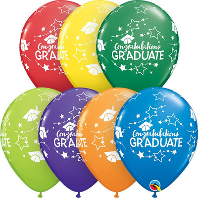 11 inch CONGRATULATIONS GRADUATE STARS - LA Balloons