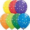 11 inch CONTEMPO STARS - CARNIVAL ASSORTMENT - LA Balloons