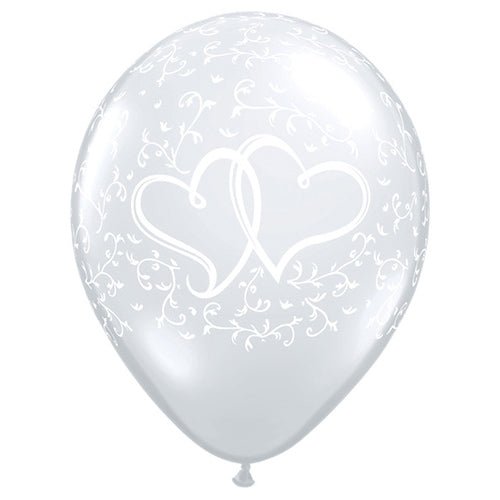 11 inch ENTWINED HEARTS - LA Balloons