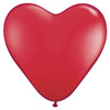 11 inch HEARTS - RUBY RED - LA Balloons