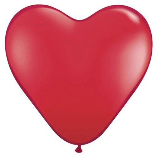 11 inch HEARTS - RUBY RED