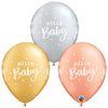 11 inch HELLO BABY DOTS - LA Balloons