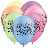 11 inch NEON MUSIC NOTES WRAP - LA Balloons