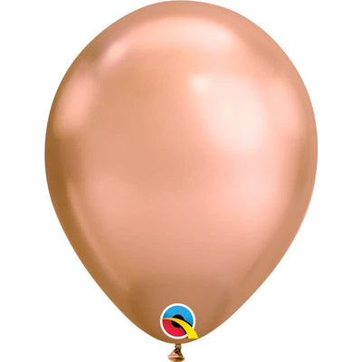 11 inch QUALATEX CHROME - ROSE GOLD - LA Balloons