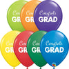 11 inch SIMPLY CONGRATS GRAD - CARNIVAL ASSORTMENT - LA Balloons