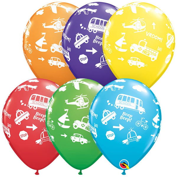 11 inch TRANSPORTATION - LA Balloons