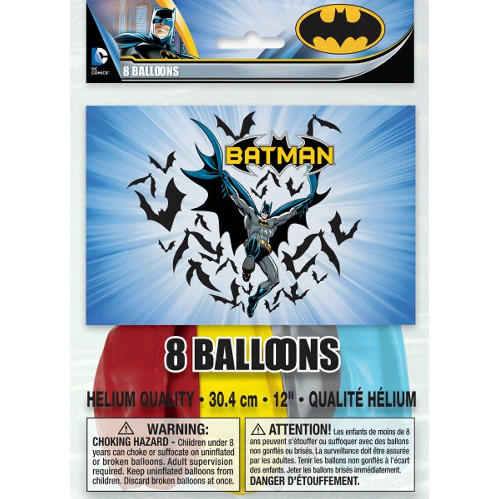 12 inch BATMAN (8 PK) - LA Balloons