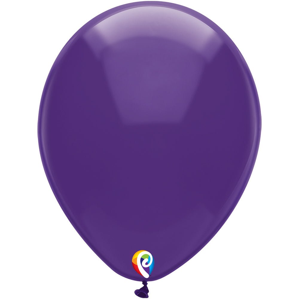 12 inch FUNSATIONAL CRYSTAL PURPLE - LA Balloons