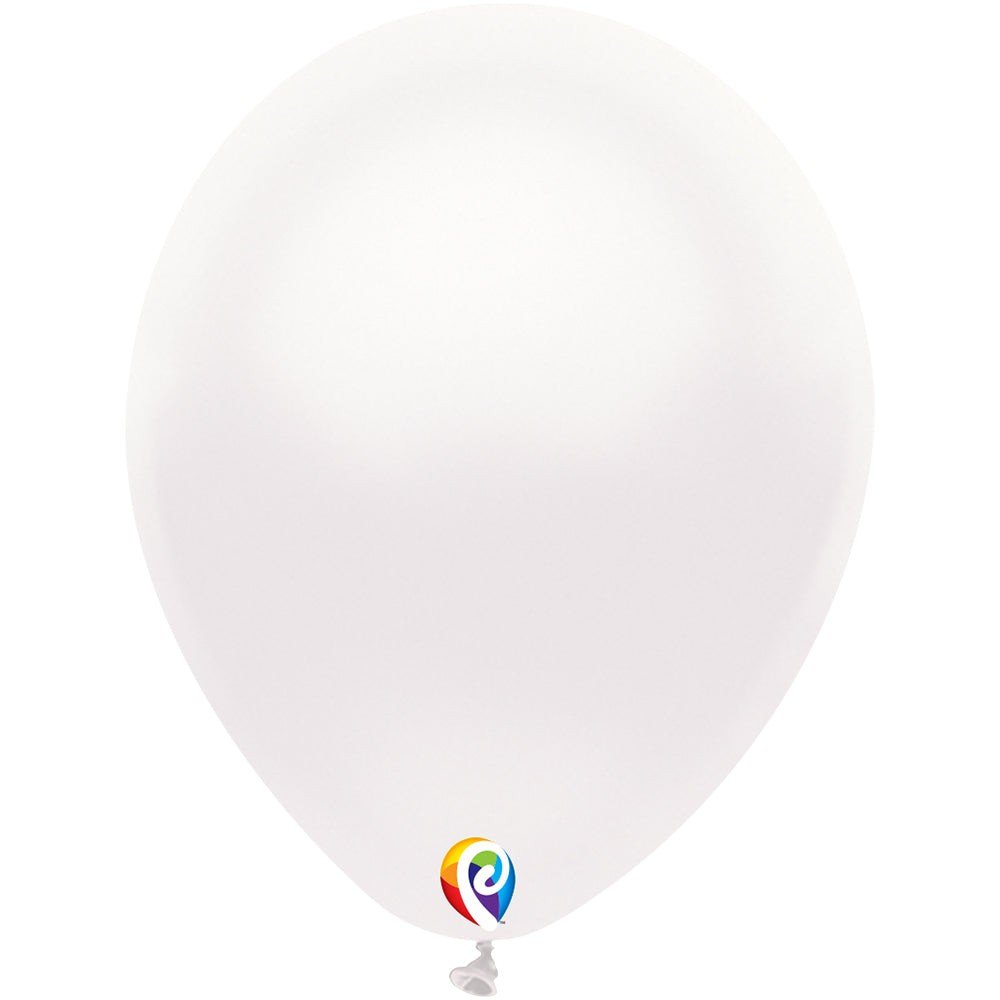 12 inch FUNSATIONAL PEARL WHITE - LA Balloons
