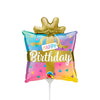 14 inch BIRTHDAY PRESENT MINI SHAPE (AIR - FILL ONLY) - LA Balloons
