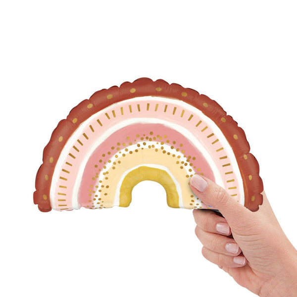 14 inch BOHO RAINBOW MINI SHAPE (AIR - FILL ONLY) - LA Balloons