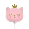14 inch CAT PRINCESS MINI SHAPE (AIR - FILL ONLY) - LA Balloons