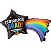 14 inch CONGRATS GRAD SHOOTING STAR MINI SHAPE (AIR - FILL ONLY) - LA Balloons